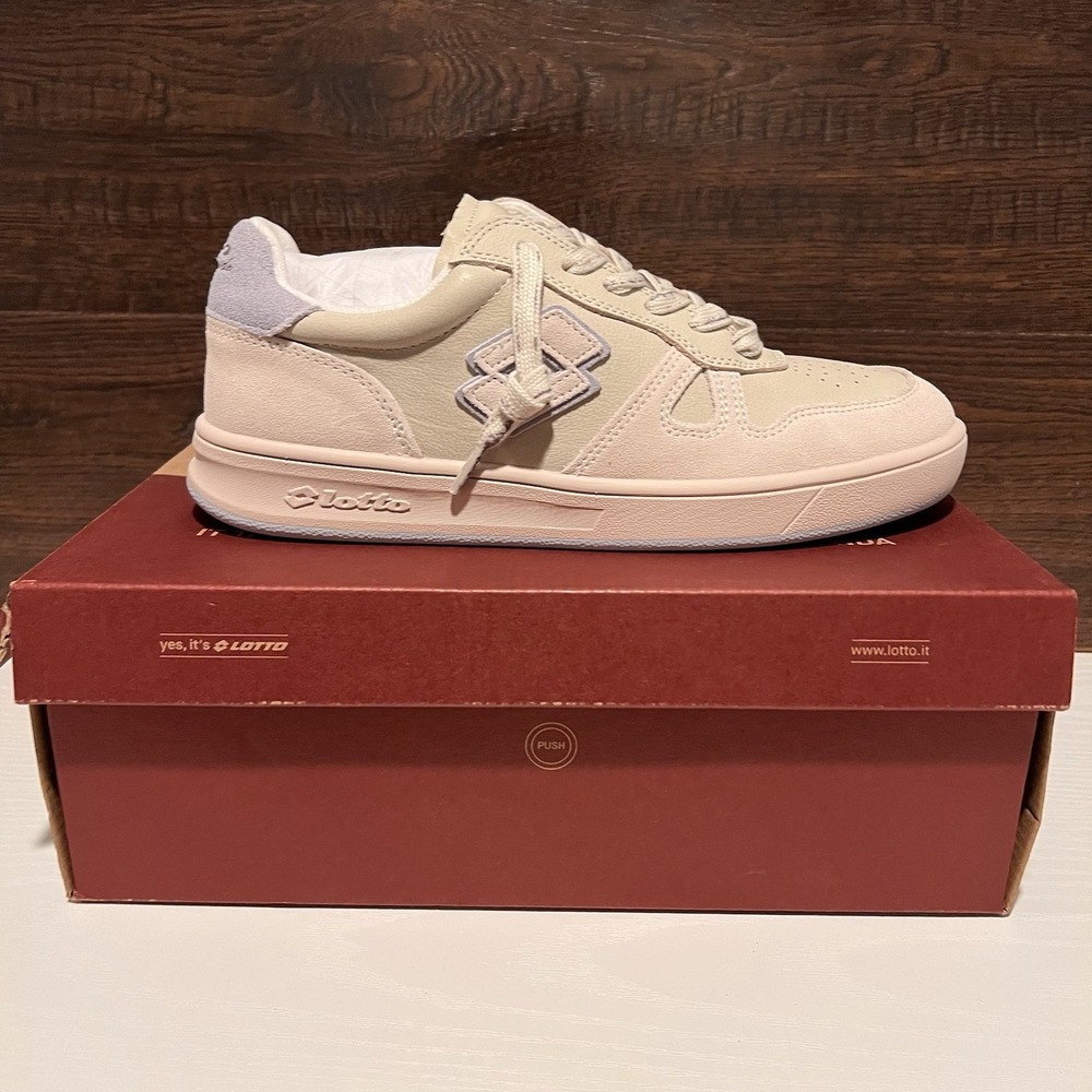 Lotto Leggenda Women's Signature Shoe Natural/Blue Size‎ 9M